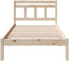 vidaXL Bettrahmen Braun 90 x 200 cm Massives Kiefernholz 872347 Bild 5