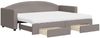 vidaXL Tagesbett Ausziehbar mit Schubladen Taupe 80x200 cm Stoff 3197240 Bild 2