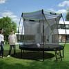 KINETIC SPORTS Premium Outdoor Trampolin 'Ultimate Pro' für Kinder und Erwachsene, AirMAXX Sprungtuch, mit Leiter, Fieberglas, bis zu 160 kg, Kürbis-Design, Ø 244 cm Bild 2