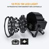 Sunicol LED-Sternenhimmel RGB Bühnenlicht Partylicht mit DMX und Fernbedienung DJ Projektor, 18 LEDs, 7 Lichtmodi Strahler DJ Licht Party Club Beleuchtungen Bild 3