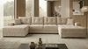 Ecksofa MODENA 320 cm x 185 cm – Stoff: ZOOM 02 Farbe: Beige Bild 3