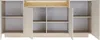 Vente-unique - ALIVENTO Sideboard GlasHolz, Platte BeigeBeige - B 39,5 cm x H 83 cm x L 203 cm Bild 4
