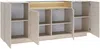 Vente-unique - ALIVENTO Sideboard GlasHolz, Platte BeigeBeige - B 39,5 cm x H 83 cm x L 203 cm Bild 5