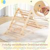3 in 1 Klettergerüst Kletterdreieck & Kletterleiter & Wippe Klappbares Holz Sprossendreieck Bild 4