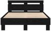 vidaXL Bettrahmen Schwarz Eichen-Optik 120 x 190 cm Holzwerkstoff 3333959 Bild 5