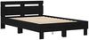 vidaXL Bettrahmen Schwarz Eichen-Optik 120 x 190 cm Holzwerkstoff 3333959 Bild 4