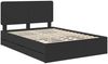 vidaXL Bettrahmen mit Schubladen Schwarz 140 x 190 cm Ingenieurs Holz 3412596 Bild 4