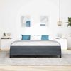 vidaXL Boxspringbett mit Matratze Dunkelgrau 180 x 220 cm Stoff 3398804 Bild 3
