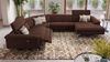 Sofanella Wohnlandschaft STELLA Stoffbezug Sofalandschaft Ecksofa in Hellgrau Bild 3