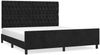 vidaXL Bettgestell mit Kopfteil Schwarz 180x200 cm Samt 3125954 Bild 2
