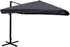 Mendler 'HWC-A96' Gastronomie-Ampelschirm mit Flap, Polyester, Anthrazit, 3x3 m, Alu / Stahl, ohne Ständer, Drehbar Bild 3