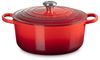 Le Creuset Signature Gusseisen-Bräter mit Deckel, Für alle Herdarten und Induktion geeignet, Rund, Kirschrot, 28,0 cm, 6.7 Bild 4