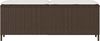 vidaXL Gartenbank mit Kissen Braun 110x30x40,5 cm Poly Rattan 4104155 Bild 4