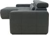 DOMO. collection Ecksofa Brandon, Couch in L-Form mit Kopfteilverstellung und Sitztiefenverstellung, Sofa, Polsterecke, Eckcouch 285 x 175 x 80 cm (BxTxH), dunkelgrau Bild 3