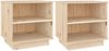 vidaXL Nachttische 2 Stk. 40x34x40 cm Massivholz Kiefer 813326 Bild 2