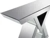 Vente-unique - ISIDA Konsole Glas Silberfarben - B 36 cm x H 80 cm x L 120 cm Bild 4