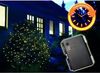 LED-Batterielichternetz 2x2 Meter 200er warmweiße LED,Zuleitung 50cm, für Außen inkl. Timer Bild 4