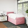 vidaXL Boxspringbett mit Matratze Rosa 100x200 cm Samt 3286239 Bild 3