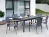 Vente-unique - TAIPIVAI Garden dining set Metall Grau - B 61 cm x H 89 cm x L 55 cm Bild 2