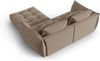 Micadoni Ecksofa Bloom 3-Sitzer Samt Hellbraun Bild 3