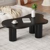 Couchtisch in Wolkenform mit lackierter MDF-Platte, 107 x 66 x 40,5 cm, Schwarz Bild 5