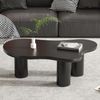 Couchtisch in Wolkenform mit lackierter MDF-Platte, 107 x 66 x 40,5 cm, Schwarz Bild 4