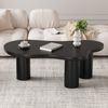 Couchtisch in Wolkenform mit lackierter MDF-Platte, 107 x 66 x 40,5 cm, Schwarz Bild 3