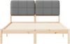 vidaXL Bettgestell mit gepolstertem Kopfteil Hellgrau 150 x 200 cm 877969 Bild 5