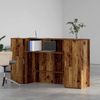 vidaXL Empfangstheke Altholz-Optik 180x50x103,5 cm Holzwerkstoff 3324212 Bild 3