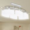vidaXL Deckenlampe mit ellipsenförmigen Glasschirmen 4 Stk. E14 278761 Bild 3
