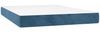 vidaXL Boxspringbett mit Matratze Dunkelblau 140x200 cm Samt 3129277 Bild 5