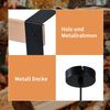 ZMH Pendelleuchte Holz Esstisch 1 Flammig - Hängelampe Schwarz Metall E27 Fassung Industrial Vintage Pendellampe Retro Esszimmerlampe Hängend für Esszimmer Wohnzimmer Küche Schlafzimmer Bild 2