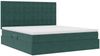 vidaXL Aufbewahrungsbett mit Matratze Dunkelgrün 160 x 200 cm Samt 3372162 Bild 5