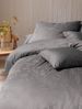 Irisette Premium Jacquard Bettwäsche Rio 135x200 Gräser graphit uni 8643-12 Bild 3