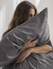 Irisette Premium Jacquard Bettwäsche Rio 135x200 Gräser graphit uni 8643-12 Bild 5