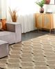 Teppich Jute beige 200 x 300 cm geometrisches Muster Kurzflor ORENCIK Bild 3