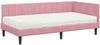 vidaXL Eckbettgestell mit Matratze mit Kopfteil 2 pcs Grau Samt 3393911 Bild 4