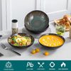 Kombiservice vancasso BUBBLE Steinzeug Tellerset Suppenteller 4tlg. 950ml braun Bild 3