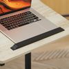 Tisch Höhenverstellbar & Neigbar Mit Rollen Überbett Tisch Sofatisch Beistelltisch ,Eiche & Schwarz Bild 5