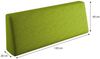 sunnypillow Rückenkissen Palettenkissen mit abnehmbarem Bezug Rückenkissen 120x40x20/10cm, Grün UV Bild 2
