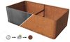 PRIMEYARD Cortenstahl Hochbeet Mario 200x107x60 cm, Rost-Optik Bild 2