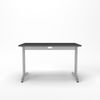Rheinland Möbel Statio Schreibtisch 120x80 cm höhenverstellbar ±10 mm in Graphit – ergonomischer Bürotisch für Homeoffice & Büro, C-Fuß, Kabelwanne, einfache Montage, FSC® zertifiziert Bild 2