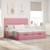 vidaXL Ottoman-Bett mit Matratzen Rosa 200x200 cm Samt 3313819 Bild 3