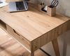 Schreibtisch 120 x 55 x 77 cm Eiche Dekor mit Stauraum, Design Bürotisch Skandinavisch mit Schubladen, HomeOffice Laptoptisch Computertisch Arbeitszimmer mit Massivholzbeine Bild 5