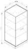 Vorratsschrank R-Line Weiß Hochglanz 60 cm Vicco Bild 3