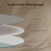 EMKE Badspiegel Elliptisch Wandspiegel 100×60cm Oval Spiegel Rahmenlos Badezimmerspiegel Bild 4