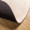 vidaXL Teppich HUARTE Kurzflor Weich und Waschbar Beige Ø 80 cm 375027 Bild 5