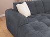 luma-home Modernes Ecksofa mit Ottomane links, mit markanten Steppungen, Chenille in Grau, 234 x 161 x 79 cm Bild 5