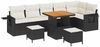 vidaXL Gartensofa-set 9 pcs Schwarz Poly-Rattan 3361760 Bild 2
