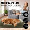 Lumaland Hundebett Indoor Cord L 110x75x18cm olivgrün vakuumiert Bild 3